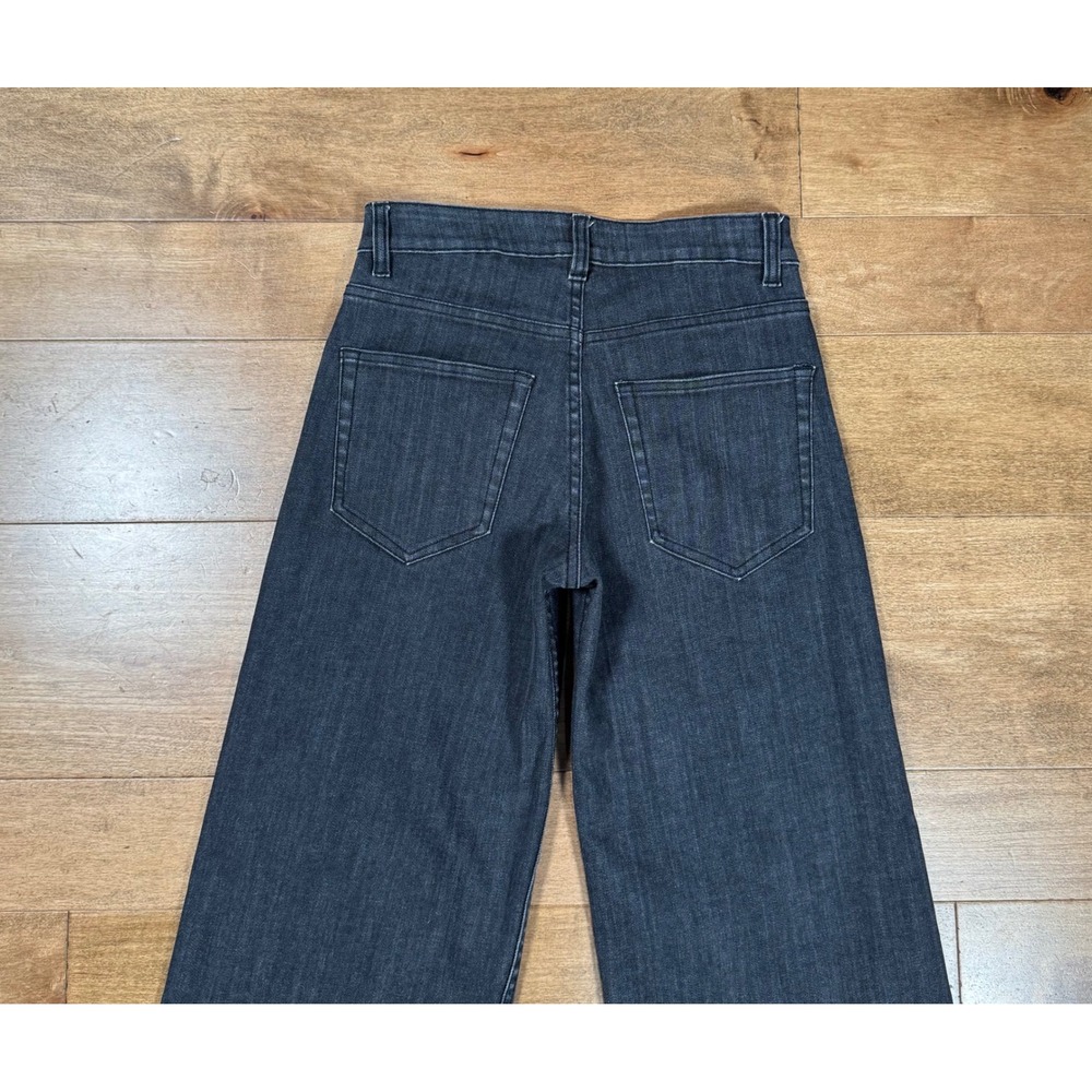 Pool House New York Toluca Dad Jeans II‎ Black Wide Leg Flare Mens 28 Streetwear - Picture 4 of 6